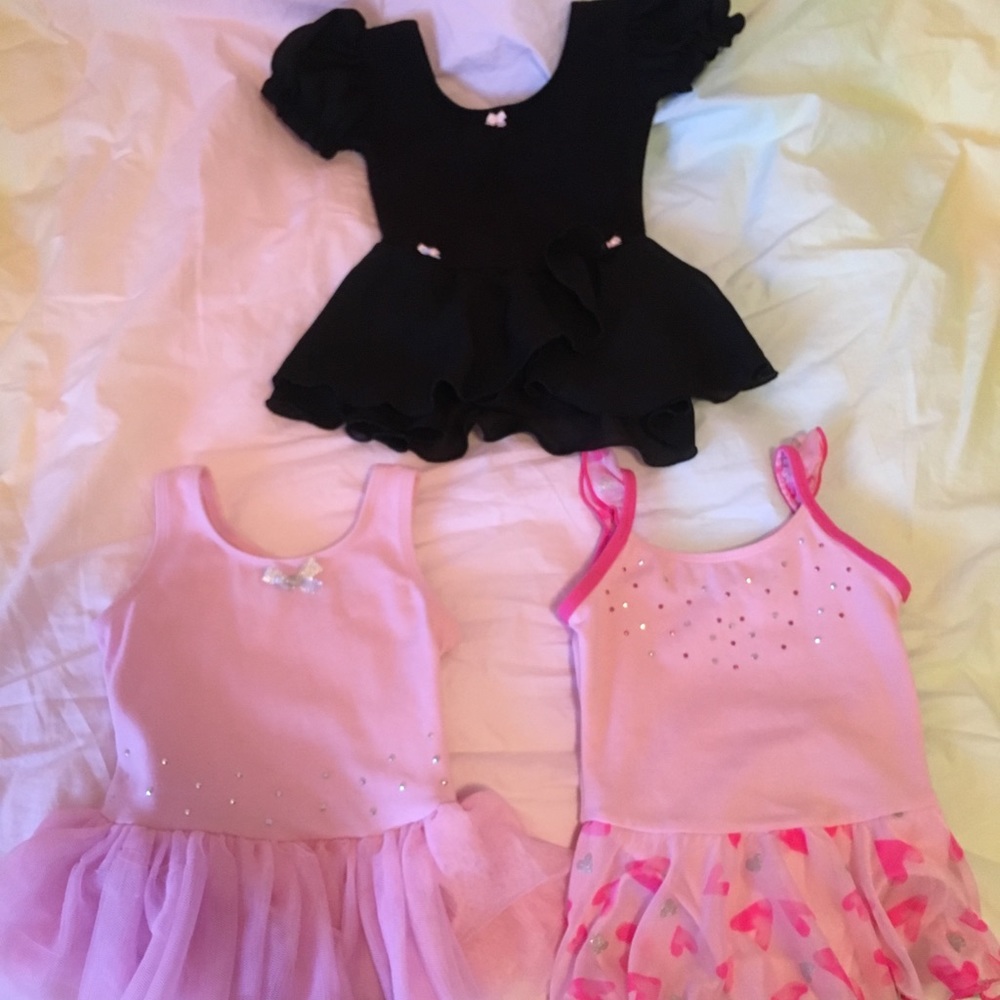 Bundle of toddler dancewear leotards 3T